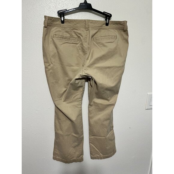 Old Navy Pants the Sweetheart Tan Slit Pockets Womans Size 16 - Picture 2 of 4